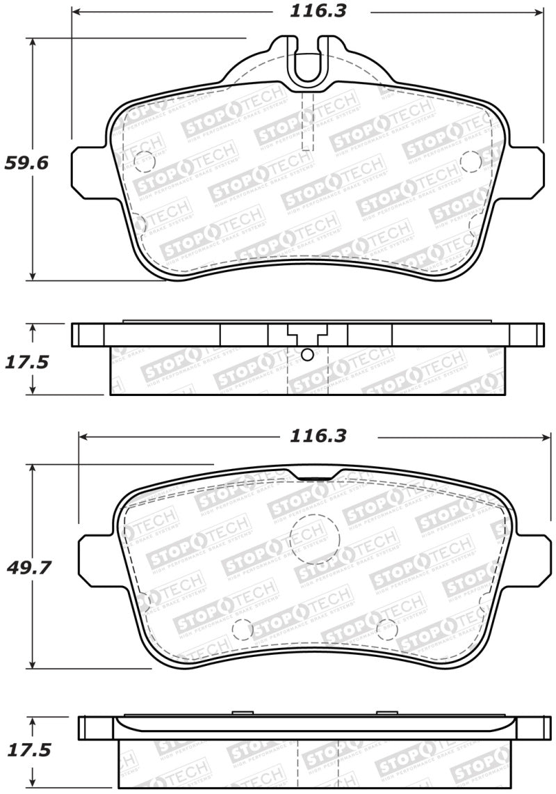 StopTech Street Brake Pads - Front