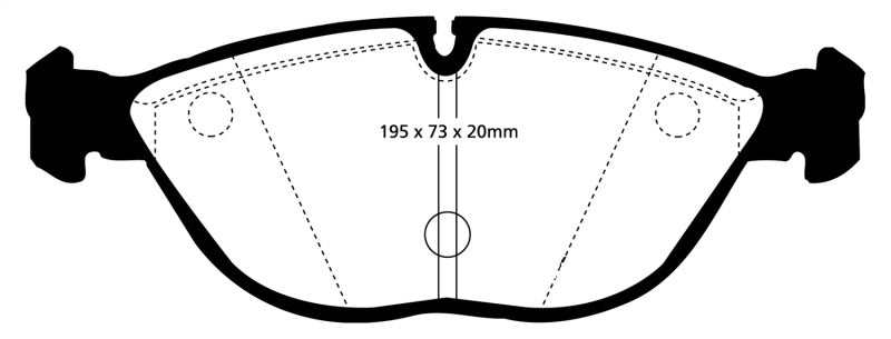 EBC 04-06 Audi TT Quattro 3.2 Redstuff Front Brake Pads