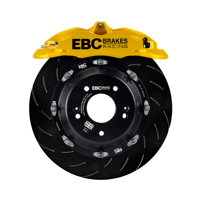 EBC Racing 11-18 Ford Focus ST (Mk3) Yellow Apollo-4 Calipers 355mm Rotors Front Big Brake Kit