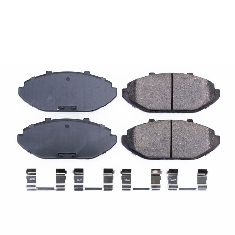 Power Stop 98-02 Ford Crown Victoria Front Z17 Evolution Ceramic Brake Pads w/Hardware