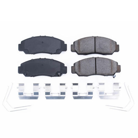 Power Stop 06-15 Honda Civic Front Z17 Evolution Ceramic Brake Pads w/Hardware