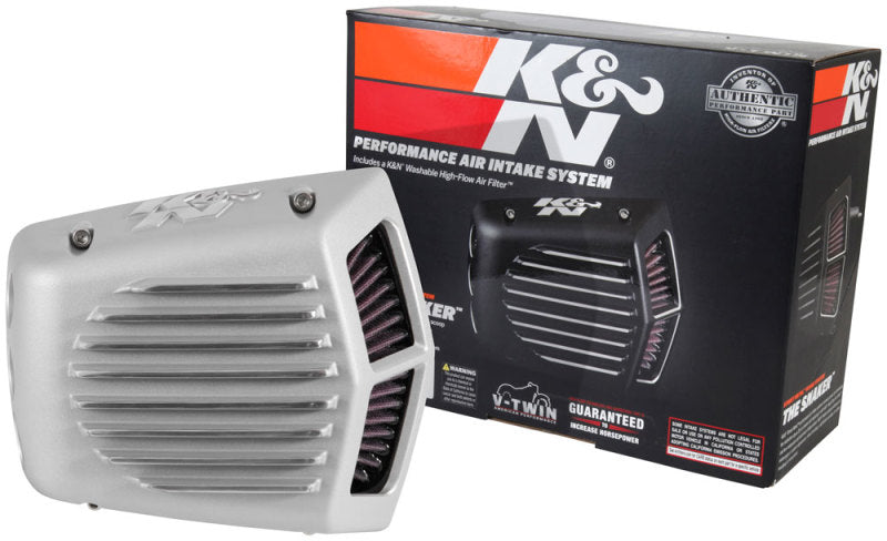 K&N Street Metal Intake System - Shaker Touring 2017 Silver Intake System-Harley Davidson