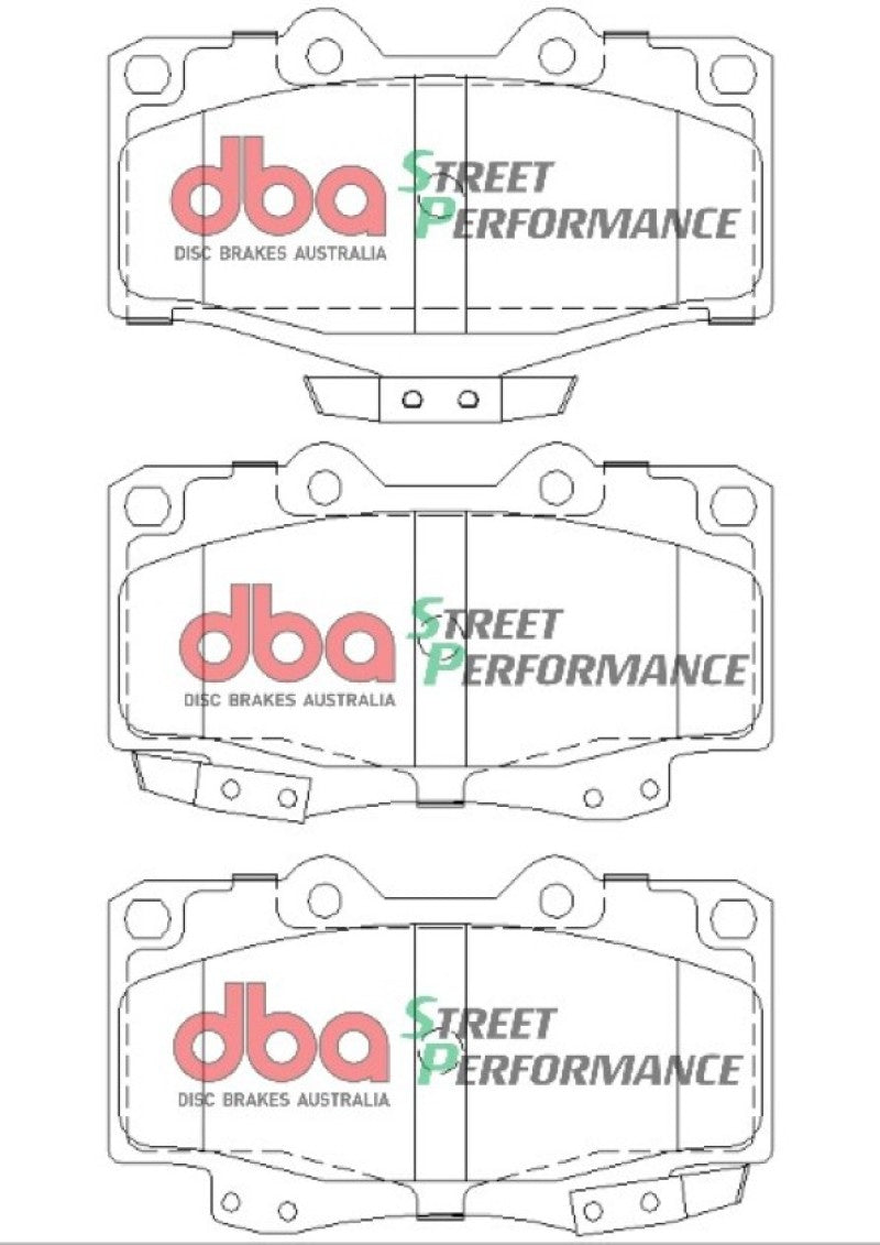 DBA 95-04 Toyota Tacoma (6 Lug) Front SP Performance Brake Pads