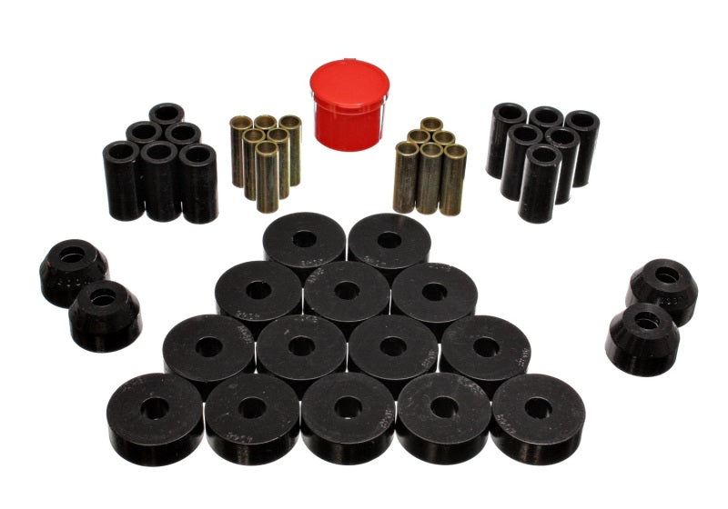 Energy Suspension 55-75 Jeep CJ5/CJ6 Black Hyper-Flex Master Bushing Set