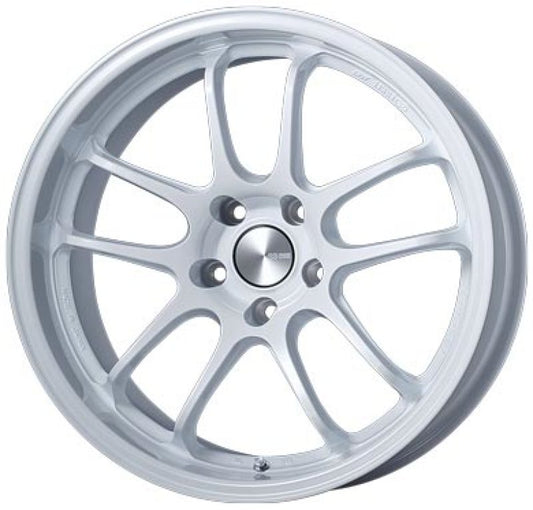 Enkei PF01EVO 18x9.5 45mm Offset 5x114.3 75mm Bore Pearl White Wheel Special Order / No Cancel