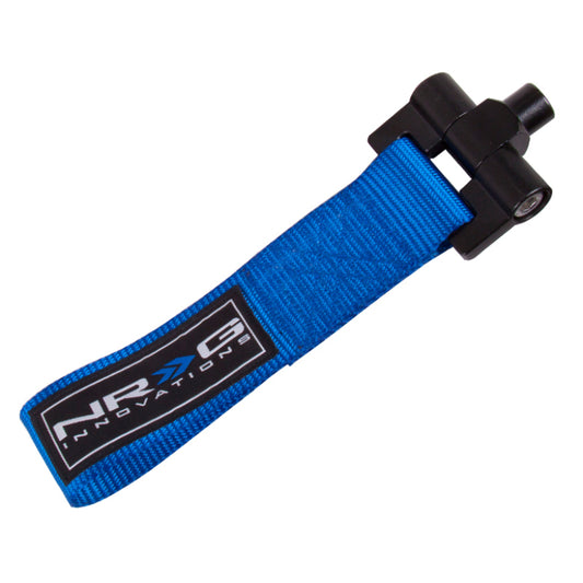 NRG Bolt-In Tow Strap Blue - Scion TC 05-08 2014+/ Xb 03-07 (5000lb. Limit)