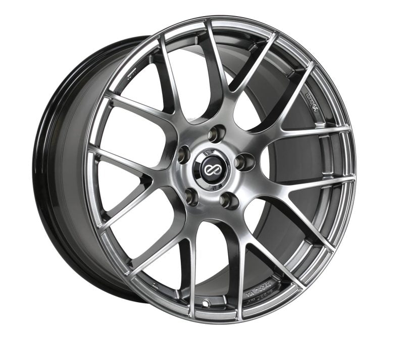 Enkei Raijin 19x8 45mm Offset 5x114.3 Bolt Pattern 72.6 Bore Dia Hyper Silver Wheel