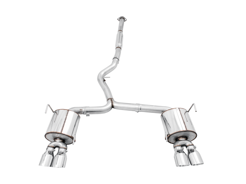 AWE Tuning Subaru STI VA / WRX GV / STI GV Sedan Touring Edition Exhaust - Chrome Silver Tip (102mm)