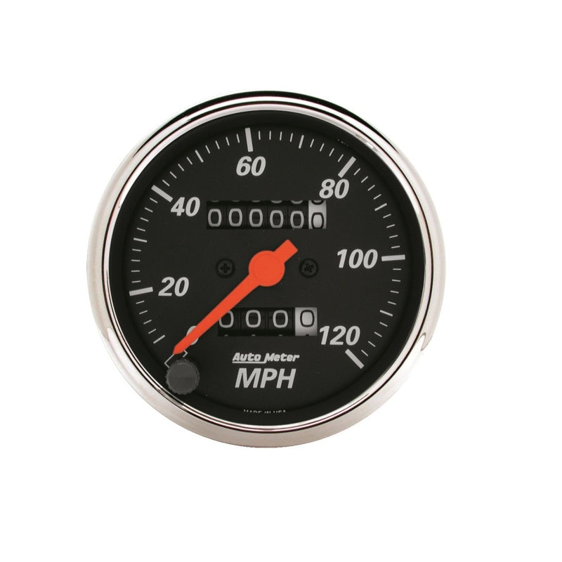 AutoMeter Gauge Speedometer 3-1/8in. 120MPH Mechanical Designer Black