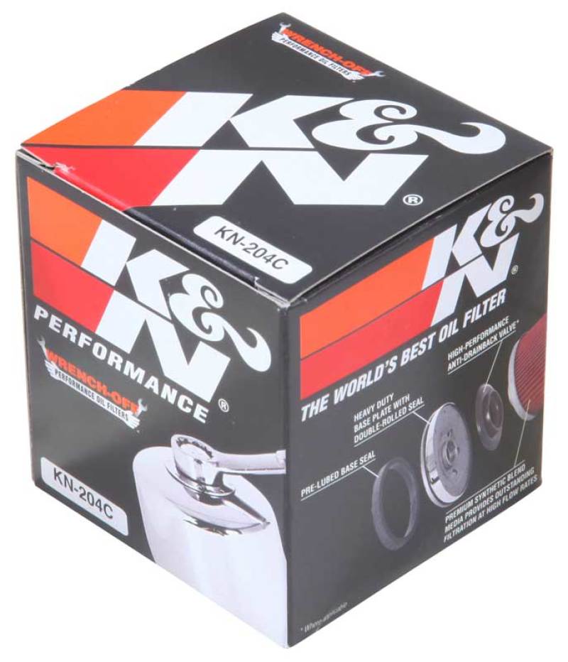 K&N Honda / Kawasaki / Arctic Cat / Suzuki / Triumph / Yamaha 2.688in OD x 2.969in H Oil Filter